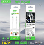 Cable USB Tipo C L47PT Gerlax - 1M Blanco C-c