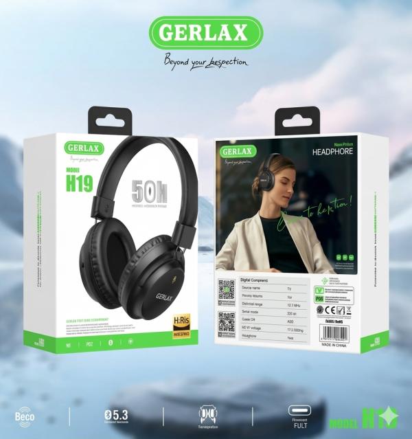 Audifonos Manos Libres Bluetooth H19 Gerlax - Negro