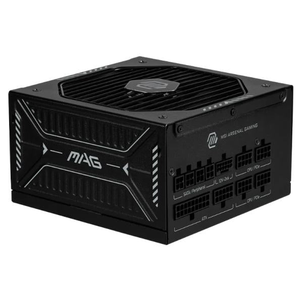 Fuente de Poder Msi Mag A850GLS PCIE5 850W 80 Plus Gold Full Modular 306-7ZPIY23-CE0 - Negro Imagen principal del producto