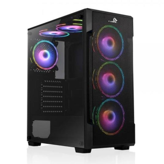 CASE GAMING  X-LION H2-520 TEMPERED  GLASS SIDE PANEL USB2.0*2   USB3.0*1   HD AUDIO   3 FAN