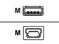 Zebra - Cable USB - USB (M) a mini USB tipo B (M) para Zebra RW 420