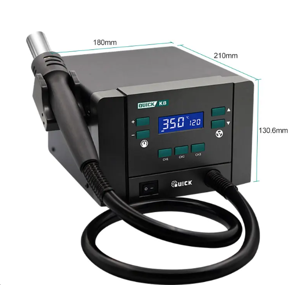 Quick estacion de calor blower 1000W doble voltaje K8 Imagen secundaria del producto