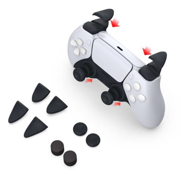 Protectores para Control Play Station 5 TP5-0513 Dobe - Negro
