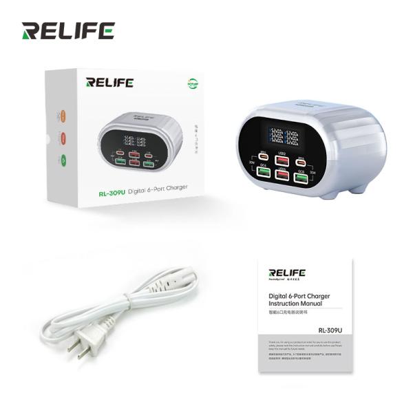 Adaptador Cargador RL-309U Relife - Blanco 6 USB