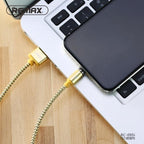 CABLE USB LIGHTNING RC-095I GRAVITY SERIES REMAX - DORADO