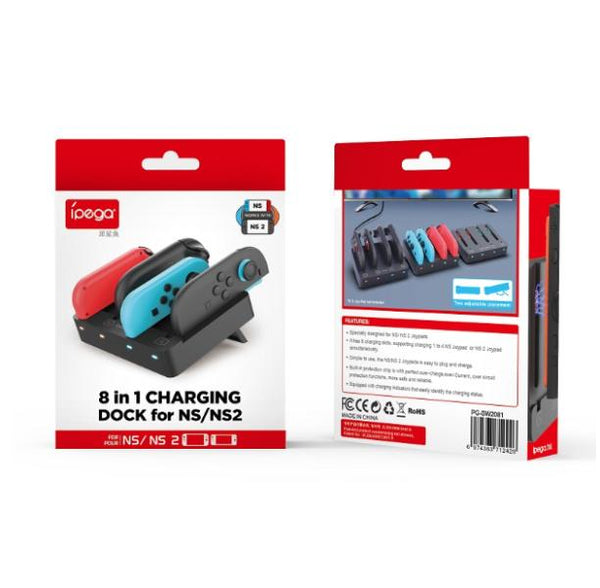 Estacion de Carga para Joy con Nintendo Switch 2 PG-SW2081 Ipega - Negro