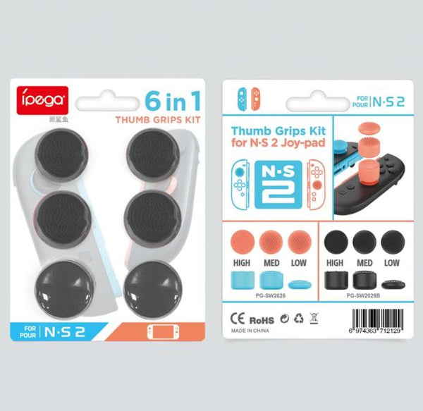 Protectores para Control Joy con de Nintendo Switch PG-SW2026B Ipega - Negro