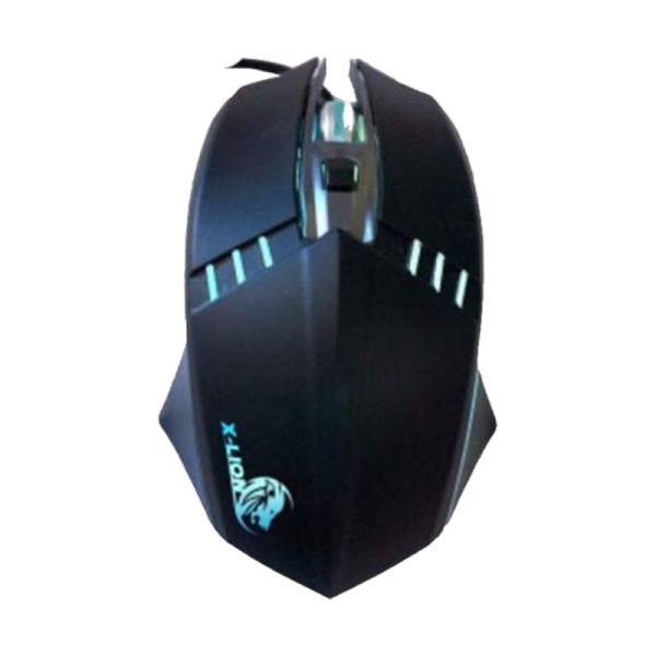 Mouse Gaming RGB X-LION MS-150 Alámbrico USB 3200 Dpi - Negro