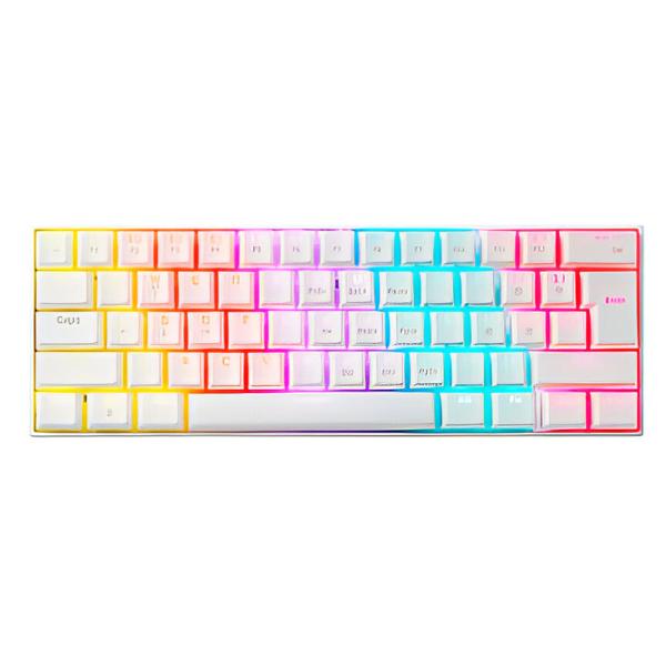 Teclado Gaming RGB Adata Xpg Summoner Mini Mecánico Alámbrico USB Inglés Switch Azul SUMMONERMINI61BL-WHCES - Blanco