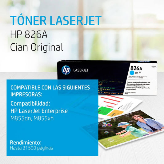 HP toner cyan 31 500pgs #826A CF311A
