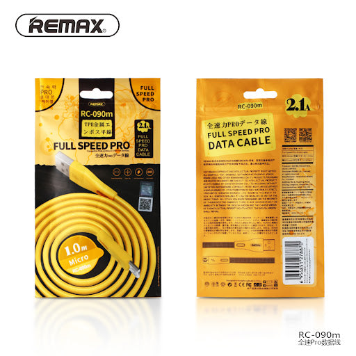 CABLE USB MICRO B RC-090M FULL SPEED PRO REMAX - DORADO