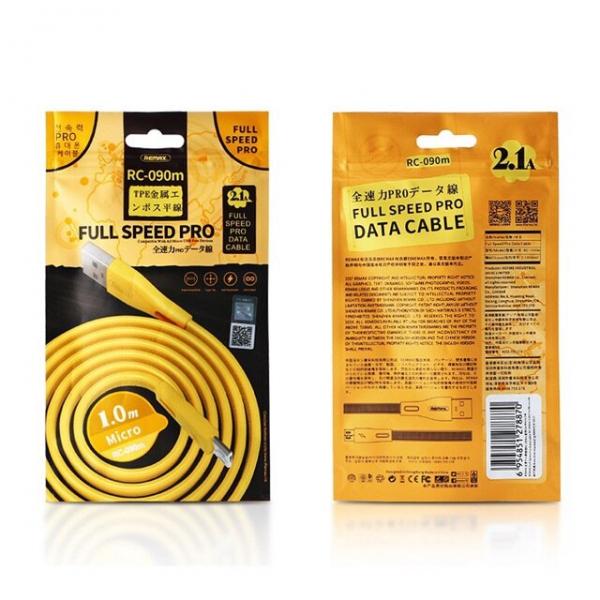 CABLE USB LIGHTNING RC-090I FULL SPEED PRO REMAX - DORADO Imagen principal del producto
