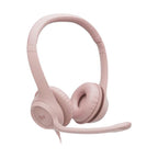 Headset Logitech H390 Alámbrico USB 981-001280 - Rosado