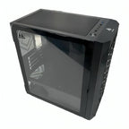 Case gaming RGB Eagle Warrior CG06AKRA001C mini tower sin ventilación incluida con vidrio lateral y malla frontal