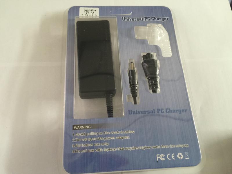 Cargador Laptop Toshiba 15V 4A - 6.36*3.0