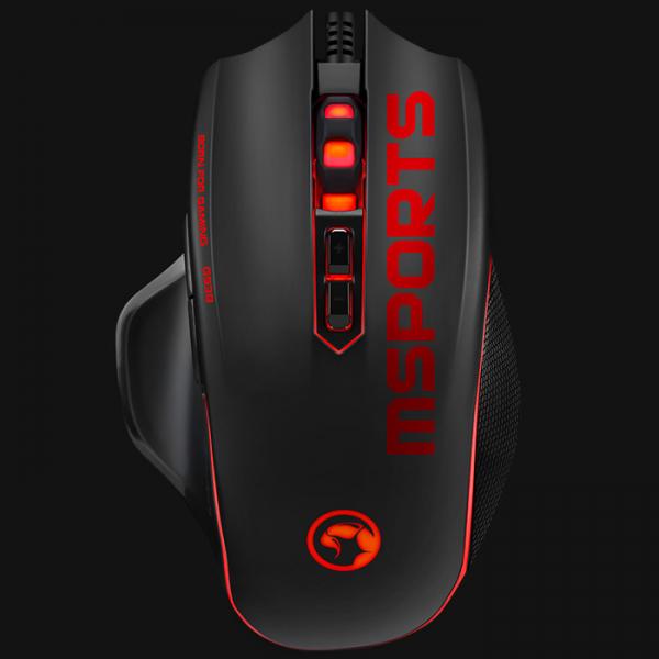 Mouse Linea Scorpion G938 Marvo - Negro / Rojo