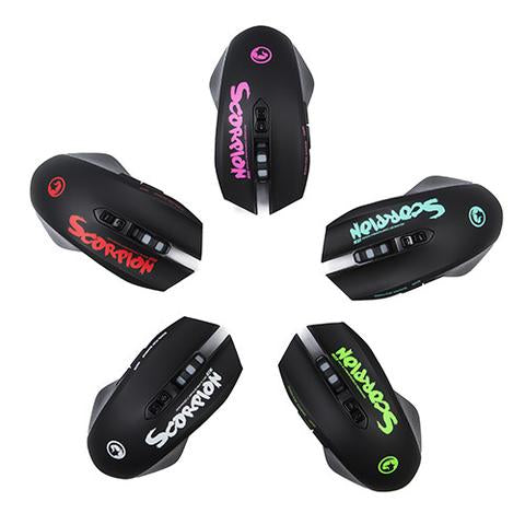 Mouse Linea Scorpion G938 Marvo - Negro / Verde