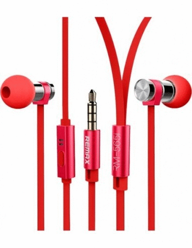 Audifonos Manos Libres RM-565I Remax - Rojo