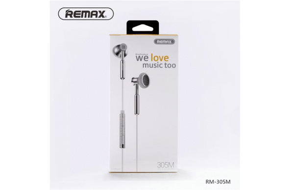 Audifonos Manos Libres RM-305M - Plateado