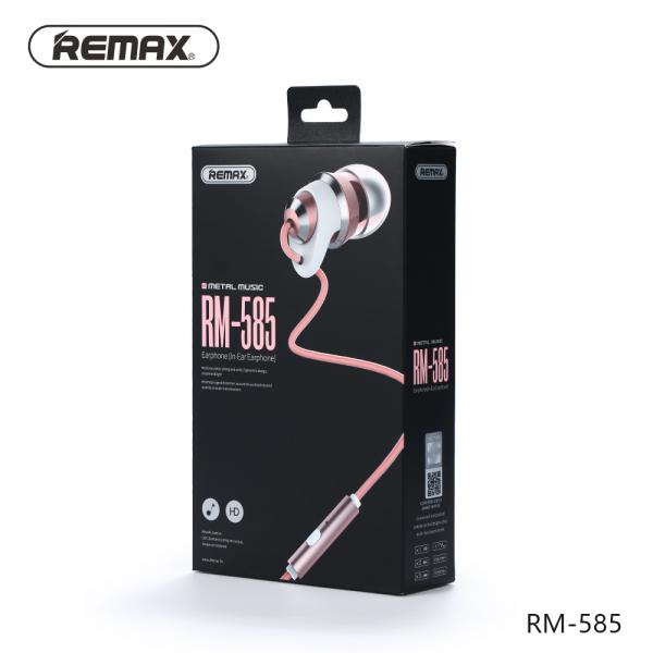 Audifonos Manos Libres RM-585 Remax - Rosado