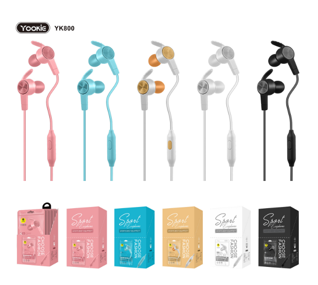 Audifono Manos Libres YK800 Yookie - Blanco Dorado
