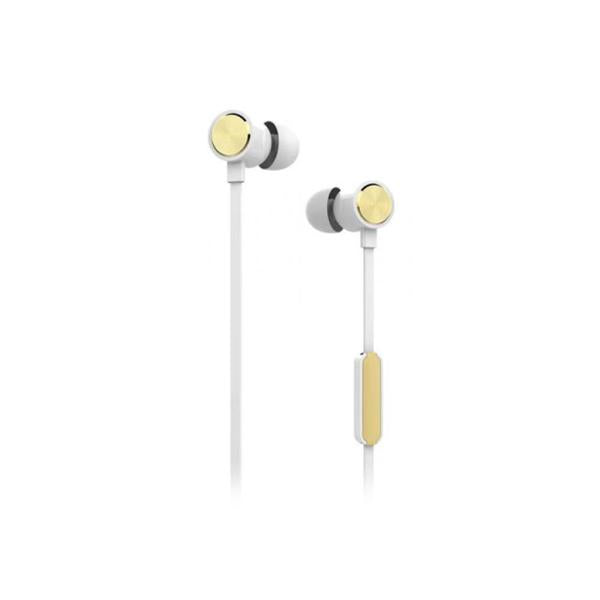 Audifono Manos Libres YK810 Yookie - Blanco/dorado