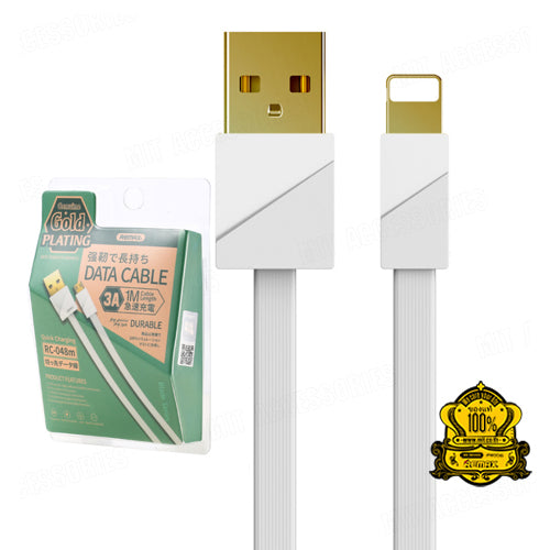 Cable USB Tipo C RC-048A Gold Plating Remax - Blanco