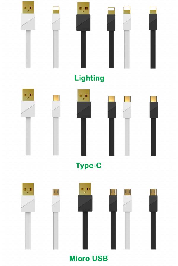 Cable USB Tipo C RC-048A Gold Plating Remax - Blanco