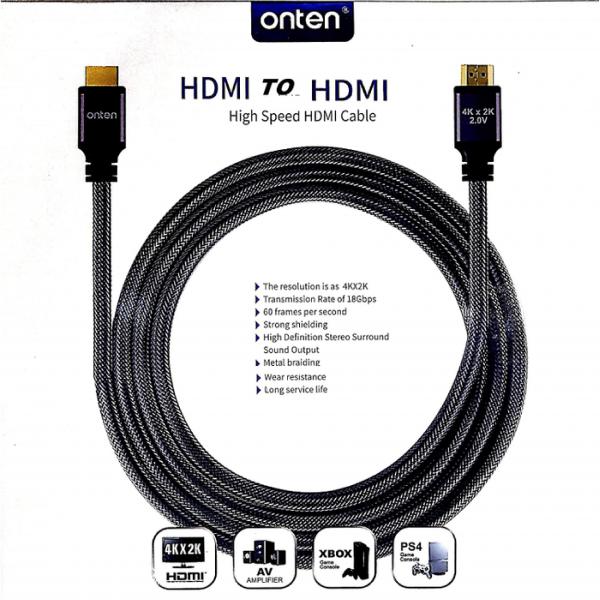 Cable HDMI Tipo a Macho a Macho OTN-8308 Onten - 3M Negro
