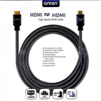 Cable HDMI Tipo a Macho a Macho OTN-8308 Onten - 5M Negro