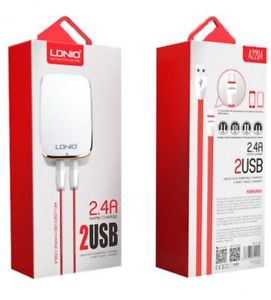 Cargador Casa A2204 Ldnio - Lighthing Blanco