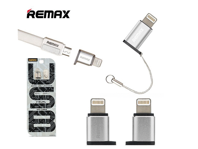 Cable Adaptador RA-USB2 Micro B a Lightning Remax - Plateado