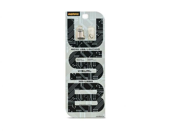 Cable Adaptador RA-USB2 Micro B a Lightning Remax - Plateado