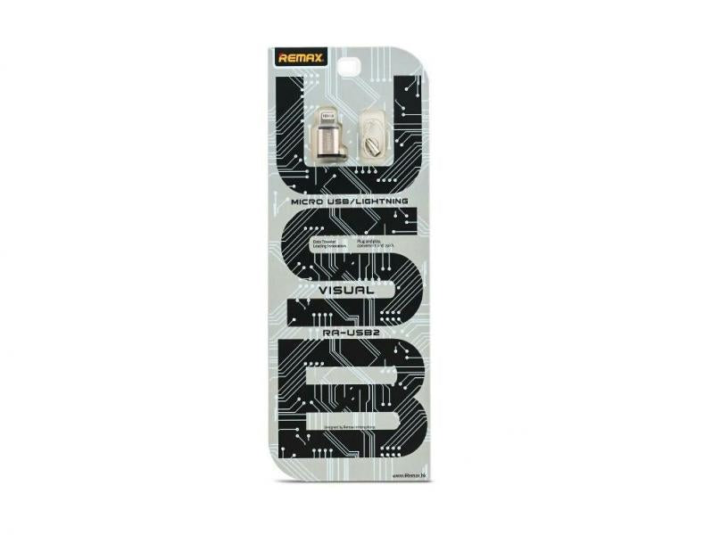 Cable Adaptador RA-USB2 Micro B a Lightning Remax - Plateado