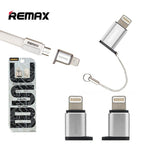 Cable Adaptador RA-USB2 Micro B a Lightning Remax - Plateado