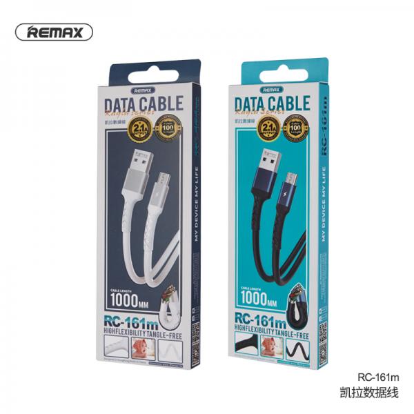 Cable USB Micro B RC-161M Serie Kayla Remax - Negro