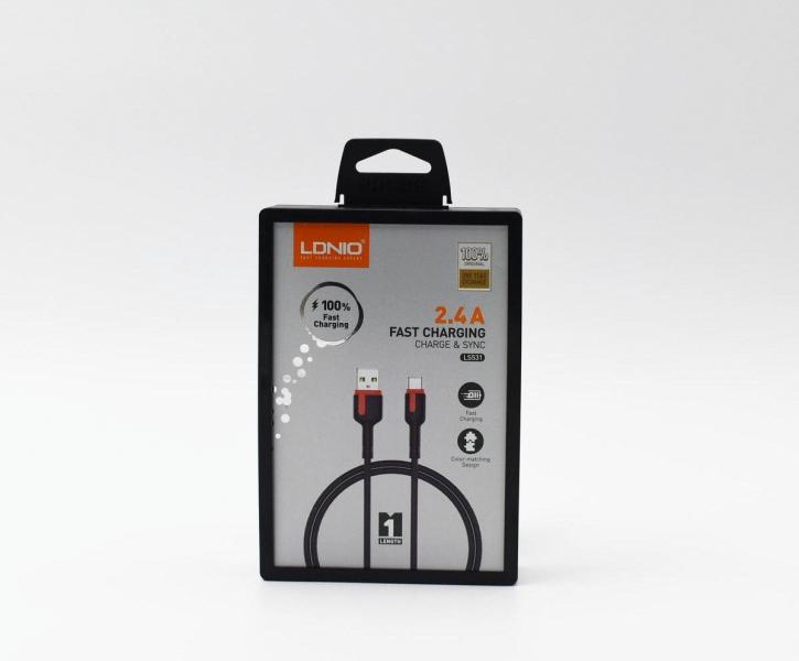 Cable USB Lightning LS531 Ldnio - Negro