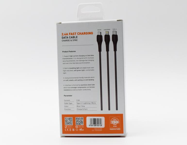 Cable USB Micro B LS522 Ldnio - Negro