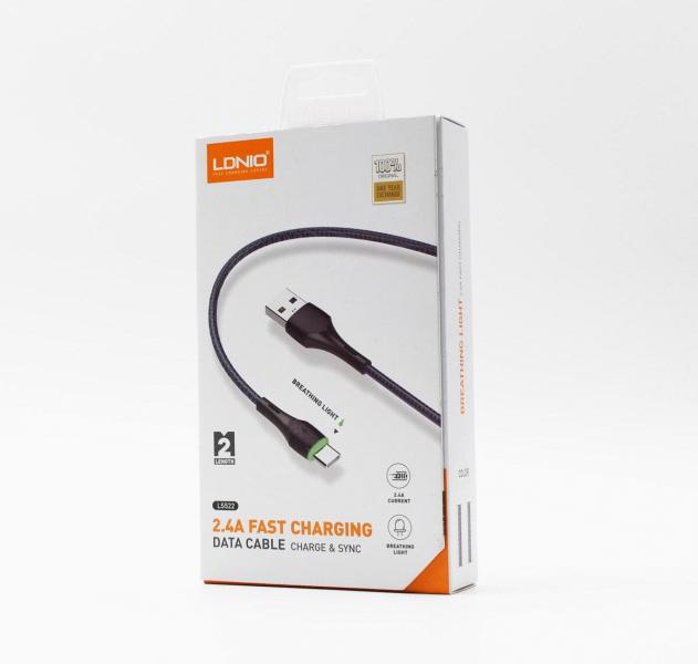 Cable USB Tipo C LS522 Ldnio - Negro