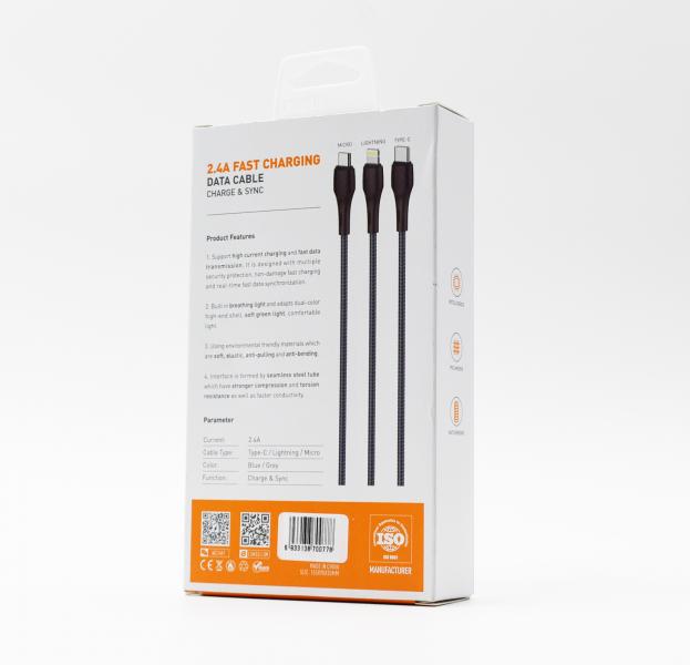 Cable USB Tipo C LS522 Ldnio - Negro