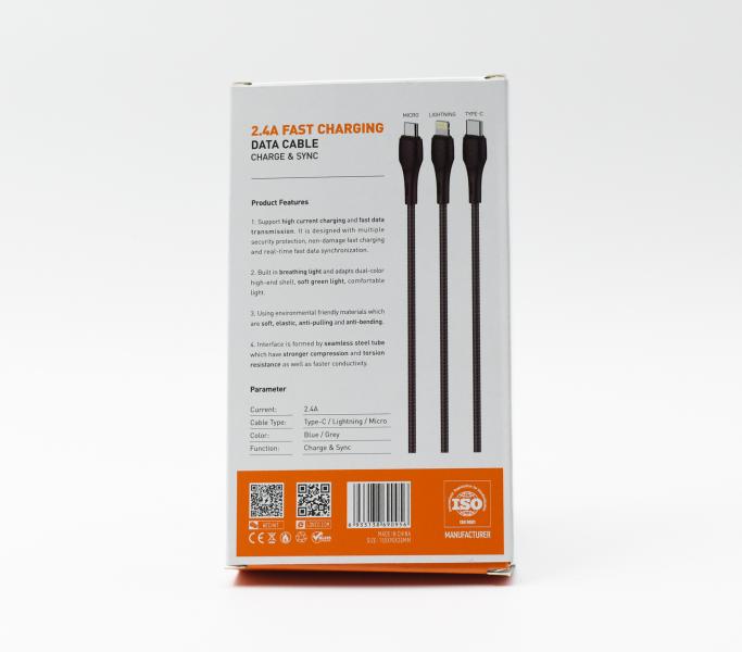 Cable USB Micro B LS521 Ldnio - Negro