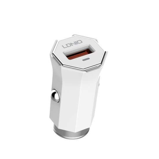 Cargador Carro C313Q Ldnio - Micro B Blanco