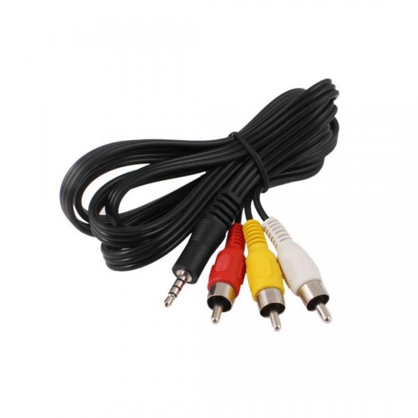 Cable 3.5mm a 3 Rca de Audio - 5M Negro