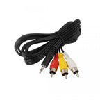 Cable 3.5mm a 3 Rca de Audio - 5M Negro