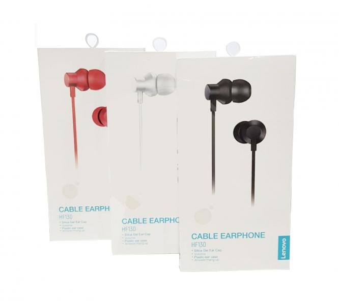 Audifono Manos Libres HF130 Lenovo - Rojo