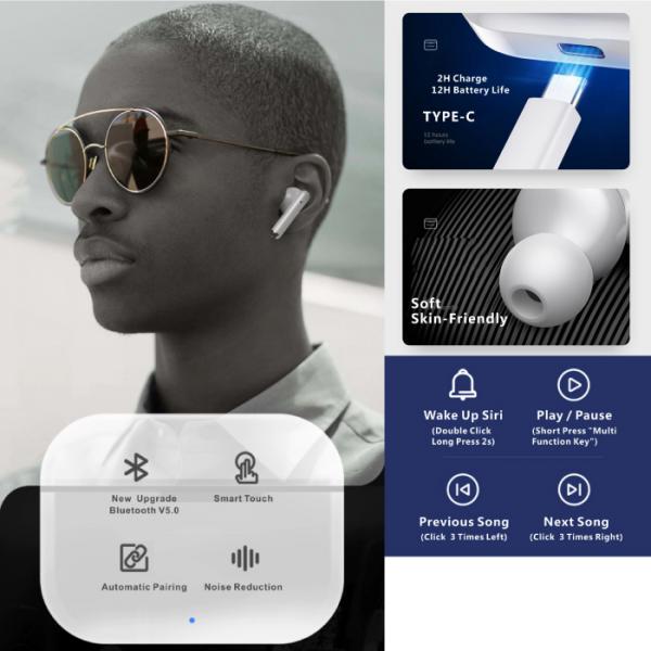 Audifono Manos Libres Bluetooth LP1 Lenovo - Gris