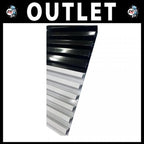 Lamina Ranurada Metálica FG-0067 Outlet - 150cm*15cm*1.2cm Negra