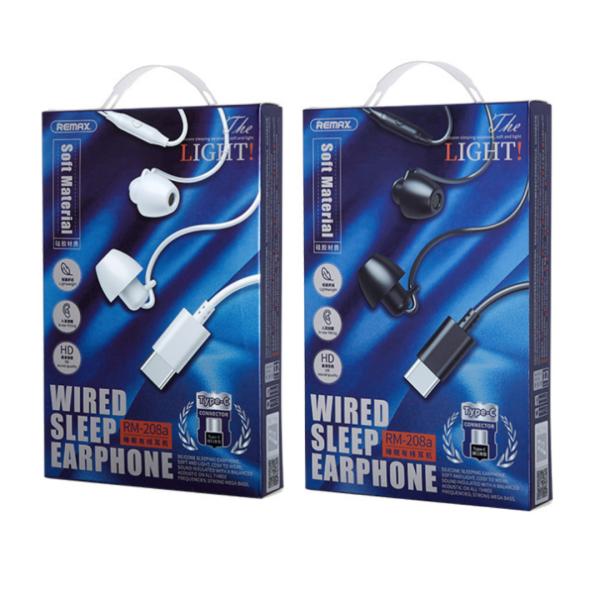 Audifonos Manos Libres Tipo C RM-208A Remax - Blanco Imagen principal del producto