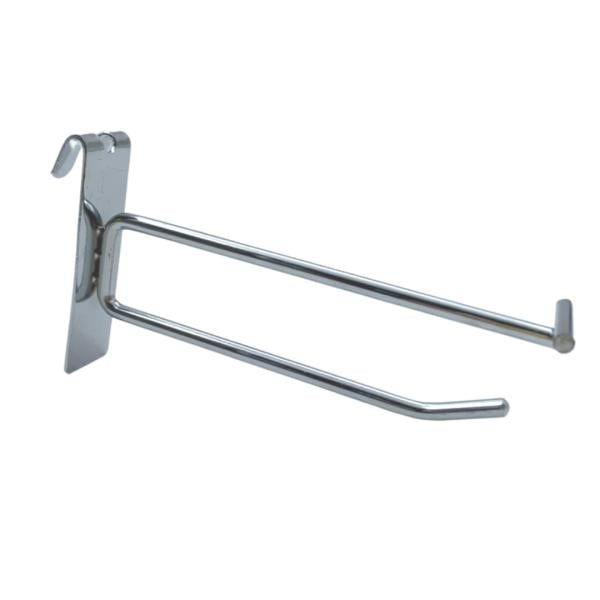 Gancho para Lamina con Hablador 6MM Grueso 150MM de Largo FG-0267 - Plateado