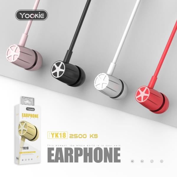 Audifonos Manos Libres Yookie - YK18 Rosado